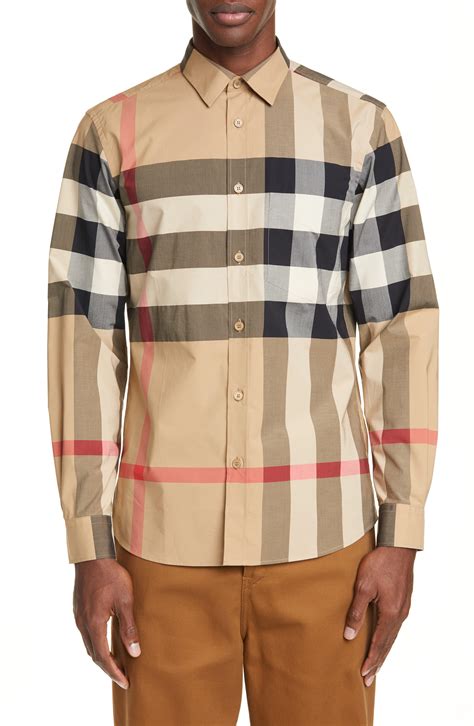 burberry mens shirt for sale|burberry plaid shirts for men.